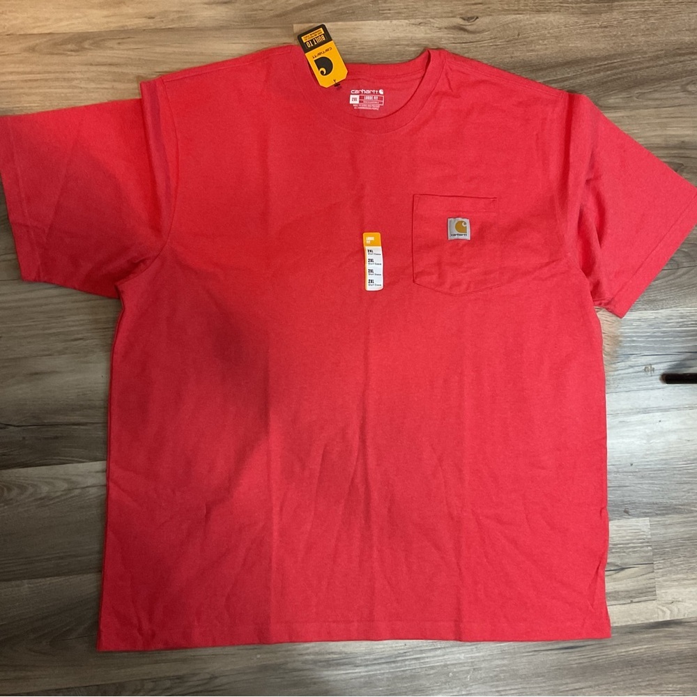 Carhartt Orange Short Sleeve Shirt Size 2XL NWT - Picture 3 of 6
